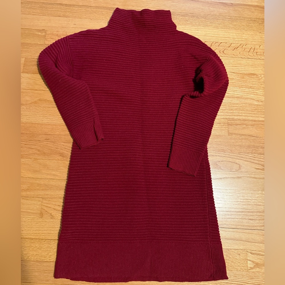 Madewell Skyscraper Mockneck Wool Sweater Dress - Picture 2 of 5